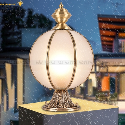 Đèn trụ cổng tròn Petro