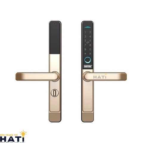 Khóa vân tay cửa nhôm kính  Giovani GSL-582G màu vàng