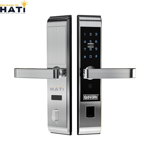 Khóa vân tay cửa gỗ Giovani GSL-C138G màu bạc