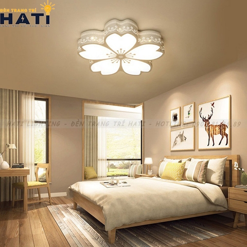 Đèn ốp trần led hình bông mai