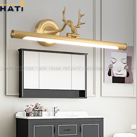 Đèn rọi gương cổ điển sừng hươu vàng - RG17/VA