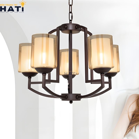 Đèn chùm tân cổ điển Promise 5 bóng