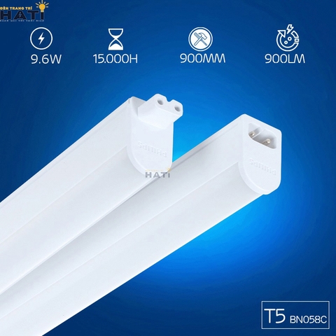 Đèn tuýp led T5 Philips BN058C Lifetime 15.000h 0.3-0.6-0.9-1.2m