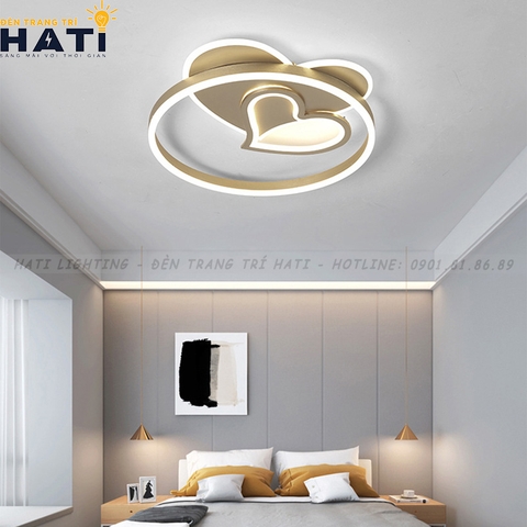 Đèn ốp trần led trái tim
