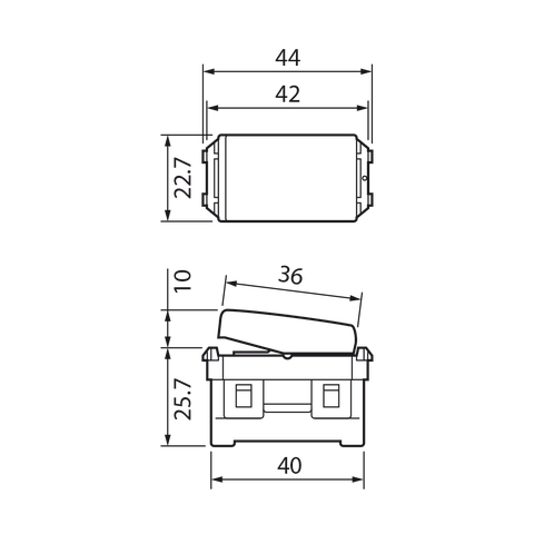 Công tắc C, 2 chiều