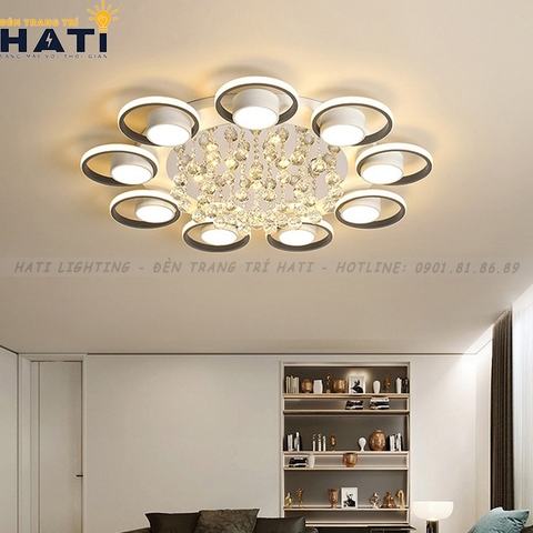 Đèn ốp trần led Lawan 9 cánh