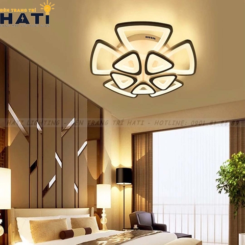 Đèn ốp trần led 10 cánh hình tam giác