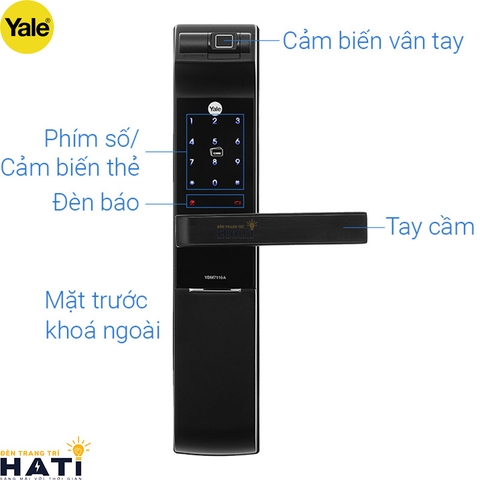 Khóa vân tay Yale YDM7116A MB màu đen