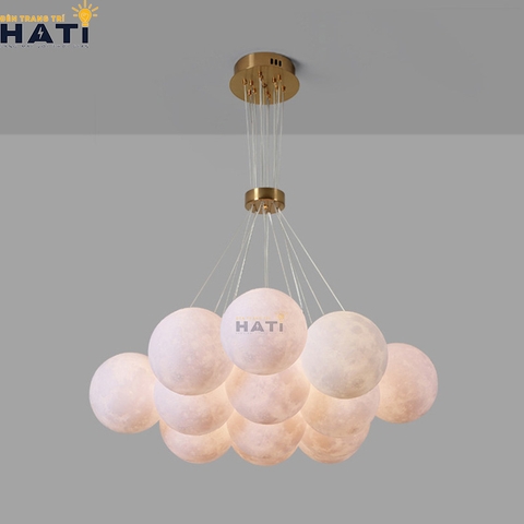 Đèn thả chùm mặt trăng 13 bóng