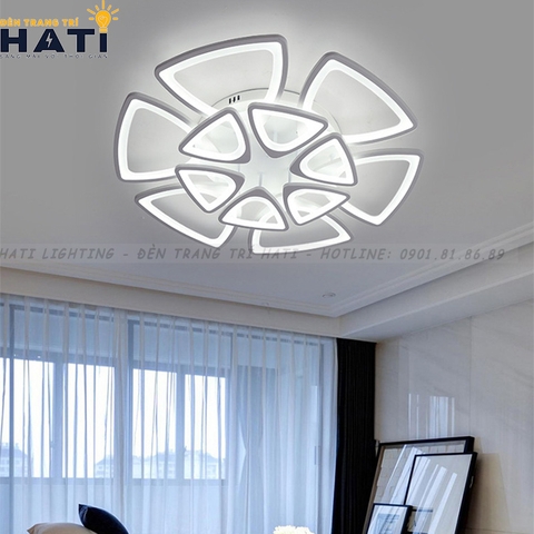 Đèn ốp trần led 12 cánh hình tam giác