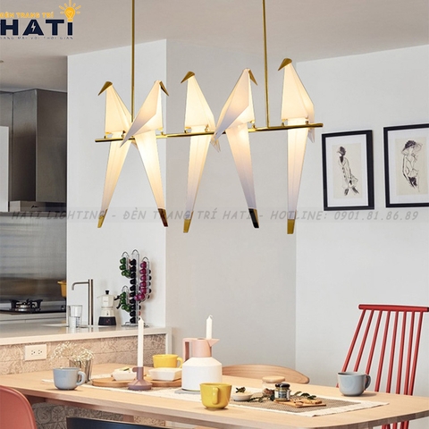 Đèn thả decor chim hạc 5