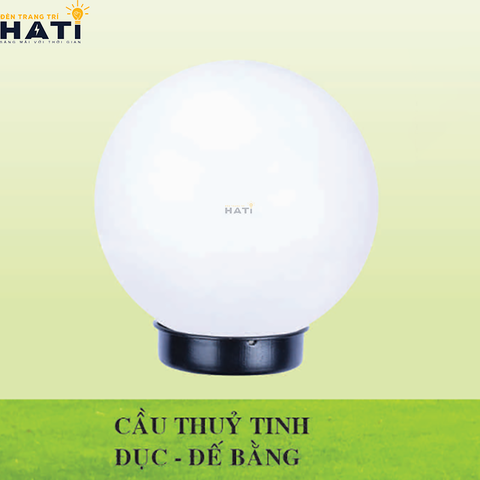 Đèn trụ cầu sứ đục đế bằng