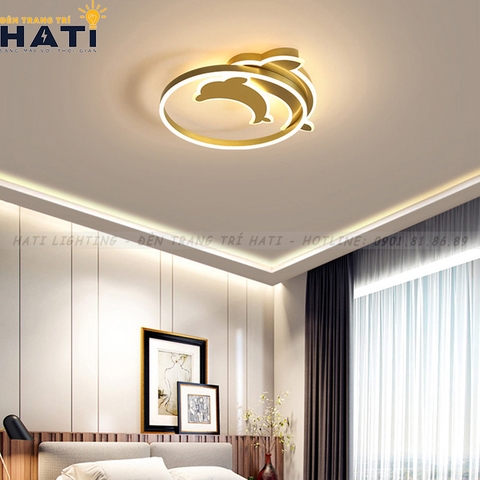 Đèn ốp trần led cá heo