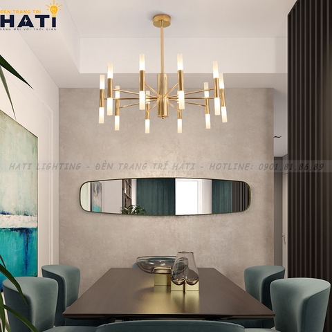 Đèn thả decor màu vàng Agostina 20 bóng