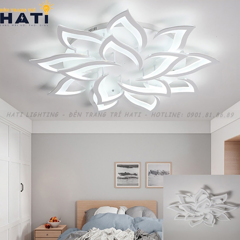 Đèn ốp trần led hình lưỡi rìu 14 cánh