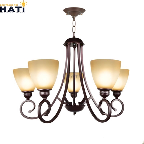 Đèn chùm tân cổ điển Cautis 5 bóng
