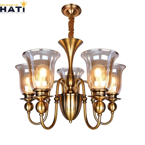 Đèn chùm tân cổ điển Tious 5 bóng