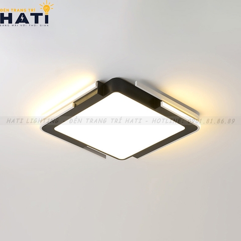 Đèn ốp trần led Lavender viền đen