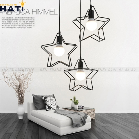 Đèn thả decor hình ngôi sao 