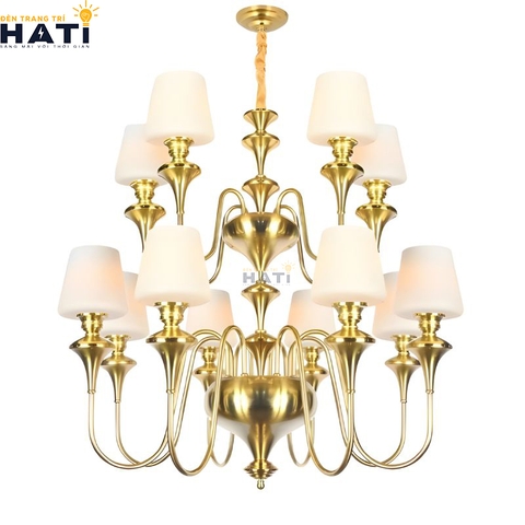 Đèn chùm tân cổ điển Respon 8+4 bóng