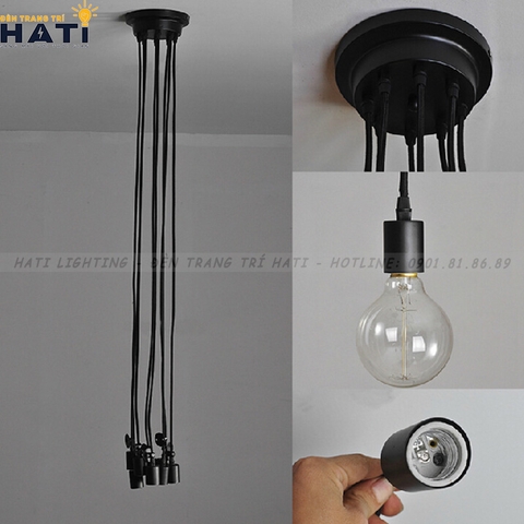 Đèn thả decor dây nhện