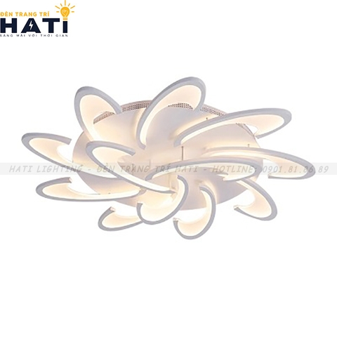 Đèn ốp trần led hình móc câu 12 cánh