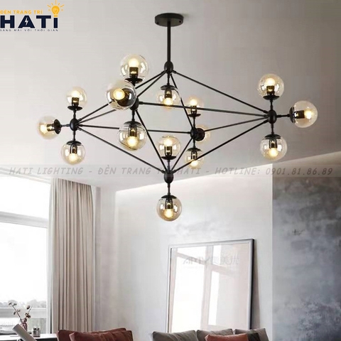 Đèn thả decor Mono thân đen