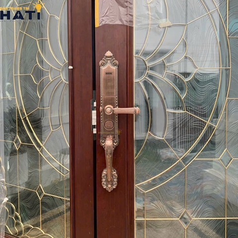 Khóa vân tay cổ điển Giovani GSL-A165 màu đồng