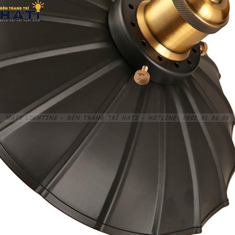 Đèn thả decor đĩa bay có vân nổi