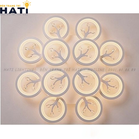 Đèn ốp trần led Kagami 12 cánh