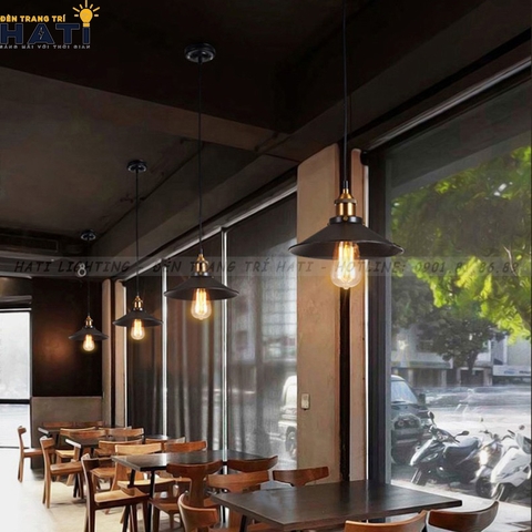 Đèn thả decor đĩa bay choá cụp