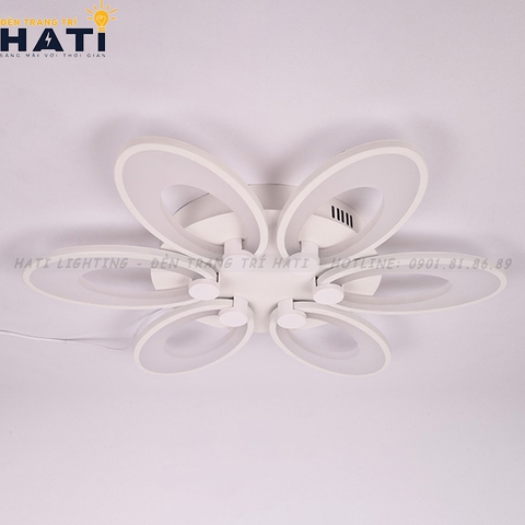 Đèn ốp trần led tai thỏ 6 cánh