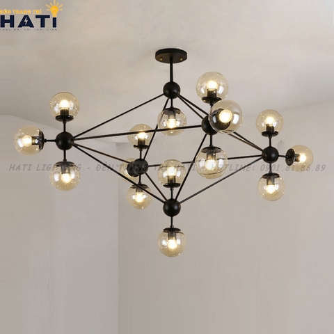 Đèn thả decor Mono thân đen