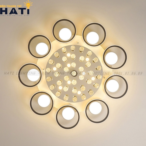 Đèn ốp trần led Lawan 9 cánh