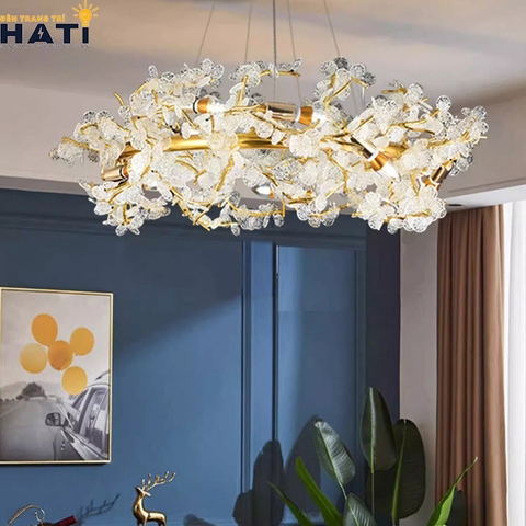 Đèn thả decor vòng nguyệt quế