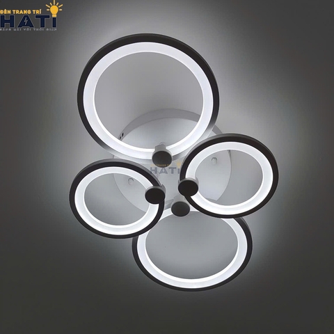 Đèn ốp trần led 4 vòng tròn