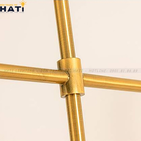 Đèn thả decor Irina khung vàng