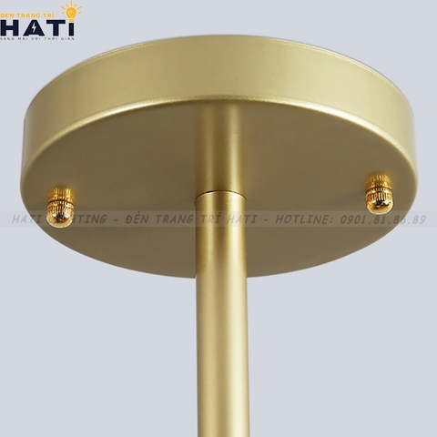 Đèn thả decor Mono thân vàng