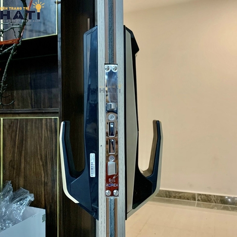 Khóa vân tay cửa gỗ Giovani GSL-K888BG màu đen vàng