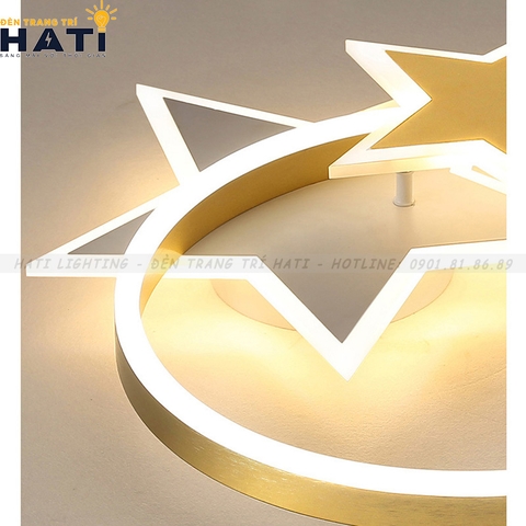 Đèn ốp trần led 2 ngôi sao
