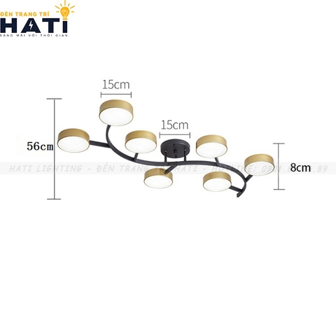 Đèn ốp decor nhành cây led