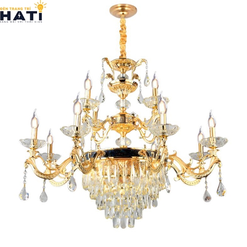 Đèn chùm cổ điển Lligent 8+4 bóng