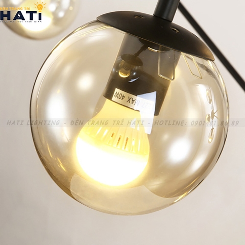 Đèn thả decor Mono thân đen