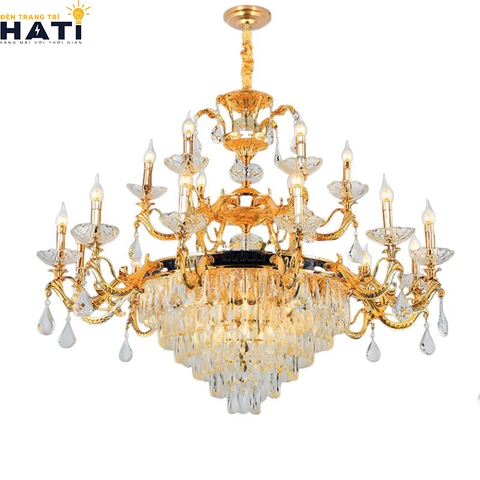 Đèn chùm cổ điển Lligent 10+5 bóng