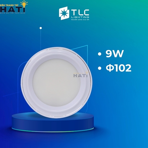 Đèn led âm trần mặt cong Nano Plast 5w-7w-9w