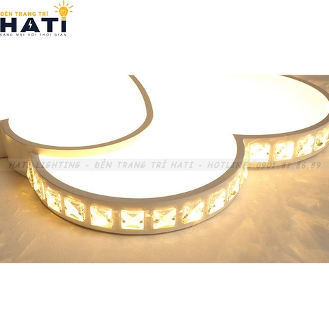 Đèn ốp trần led trái tim đôi