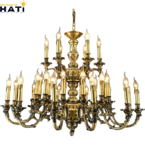 Đèn chùm đồng cổ điển Rolana