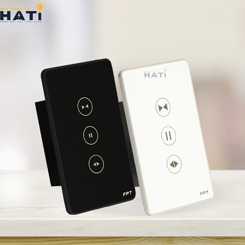 Công Tắc Điều Khiển Rèm Cửa Thông Minh Chữ Nhật Màu Trắng