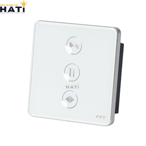 Công Tắc Điều Khiển Rèm Cửa Thông Minh Vuông Màu Trắng