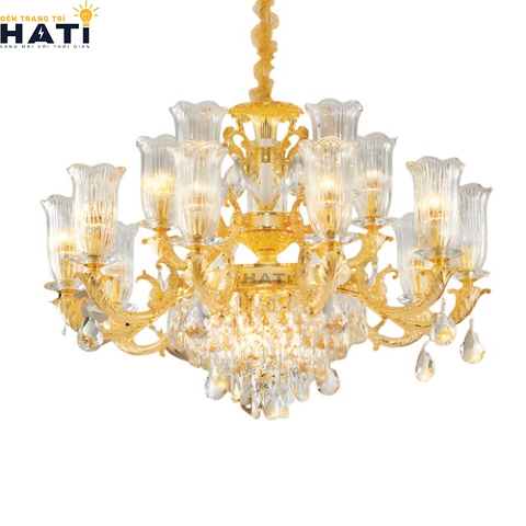 Đèn chùm cổ điển Listic 10+5 bóng